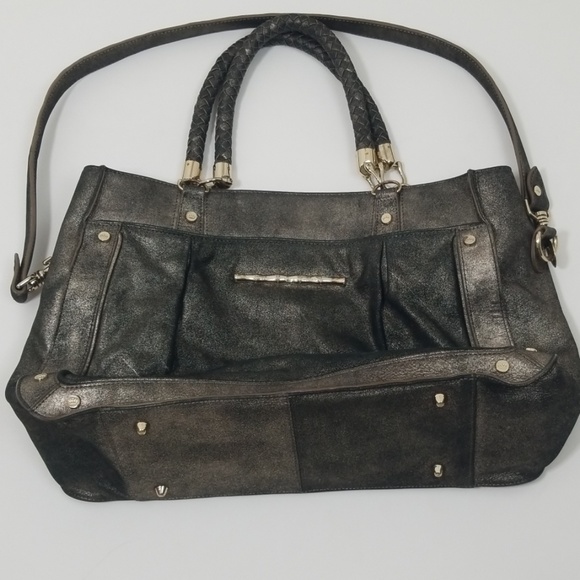 Elaine Turner gray metallic bag - Picture 3 of 8